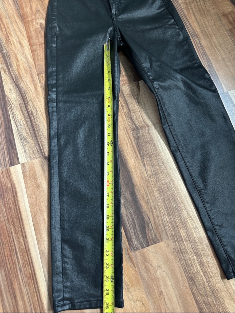Express Black Coated Skinny Jeans - Picture 2 of 6